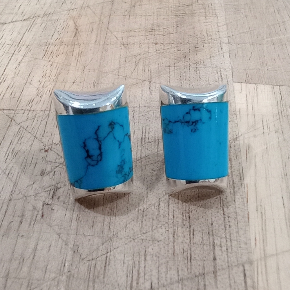 Adan Alvarado Turquoise and Silver earrings